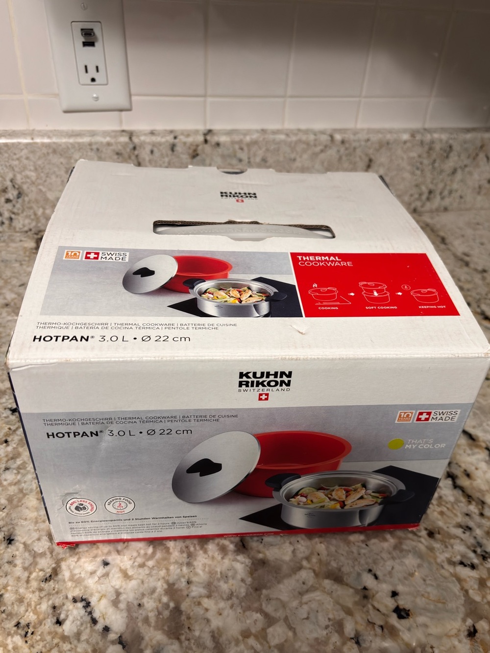 Kuhn Rikon Switzerland, 3.17-Quarts/3L. Hotpan Braiser, Green,  NIB